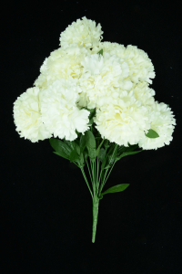 Cream Carnation Bush x12  (Lot of 1) SALE ITEM